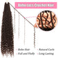 Soft Boho Locs Crochet Hair for Black Women-30 Inch 8 Packs Goddess Faux Locs Crochet Human Hair Feeling Pre Looped with Curly Ends (#4, 30 Inch(Pack of 8))