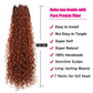 Boho Crochet Braids Pure Protein Fiber Close to Human Hair 18 Inch Goddess Box Braids with Soft Curls Bohemian Braids Crochet Hair for Black Women (18Inch #350)