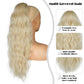 Drawstring Ponytail for Women, 26 inch Synthetic Pony Tails Hair Extensions, Natural Ponytail Hair Extensions for Daily Use (Color: Beige)
