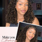 Quantum Love Braided Wigs for Black Women Braids Cornrows Lace Curly Wigs 16 Inch Fully Lace Frontal Braided Curly Bob Mix Brown Synthetic Glueless Wigs