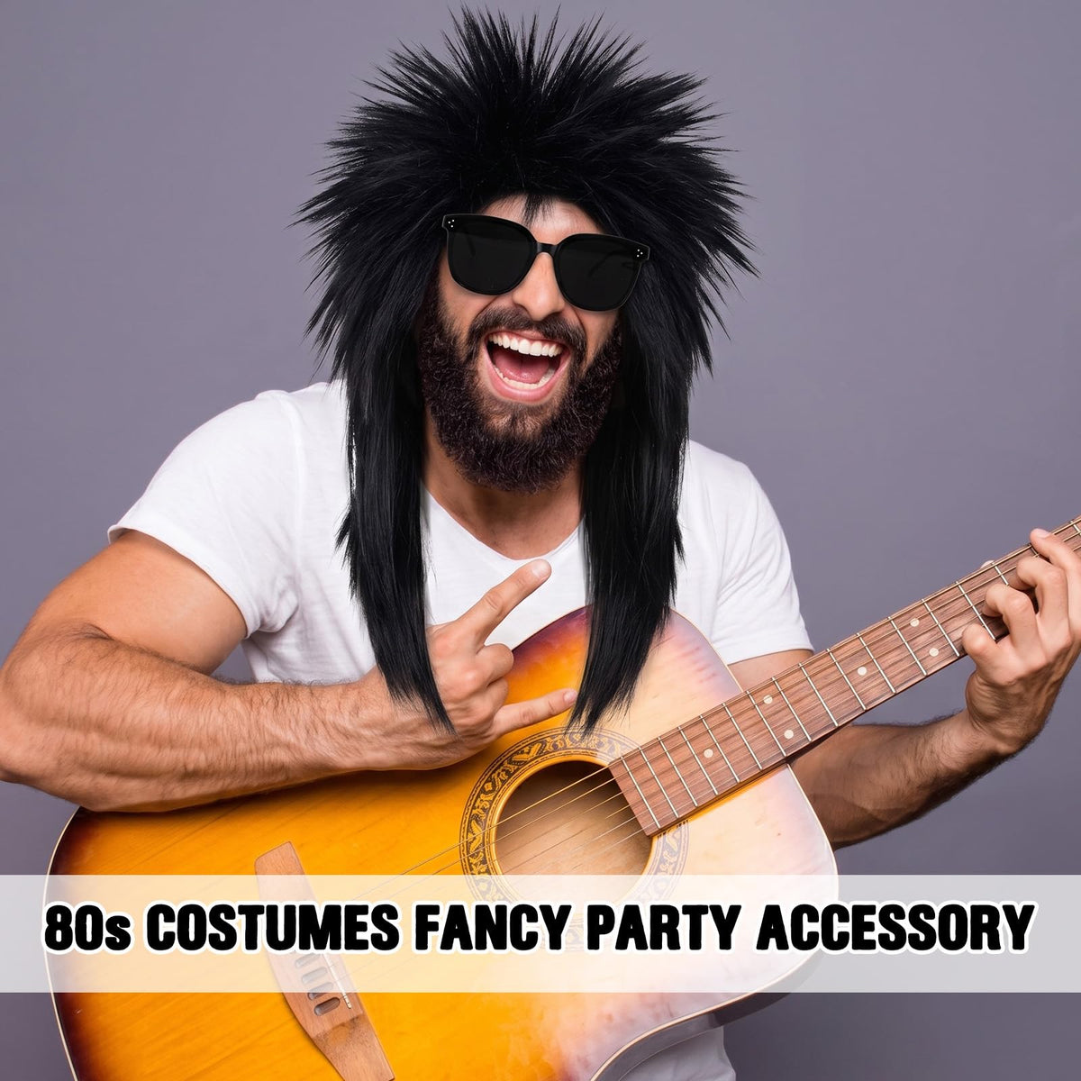 Suncalla 6 Set Punk Wigs for Halloween Party Multi-color