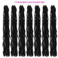 6 Packs Soft Locs Crochet Hair Pre Looped Faux Locs Crochet Braids Goddess Locs Dreadlocs Synthetic Hair For Black Women (1B, 30 Inch (Pack of 7))