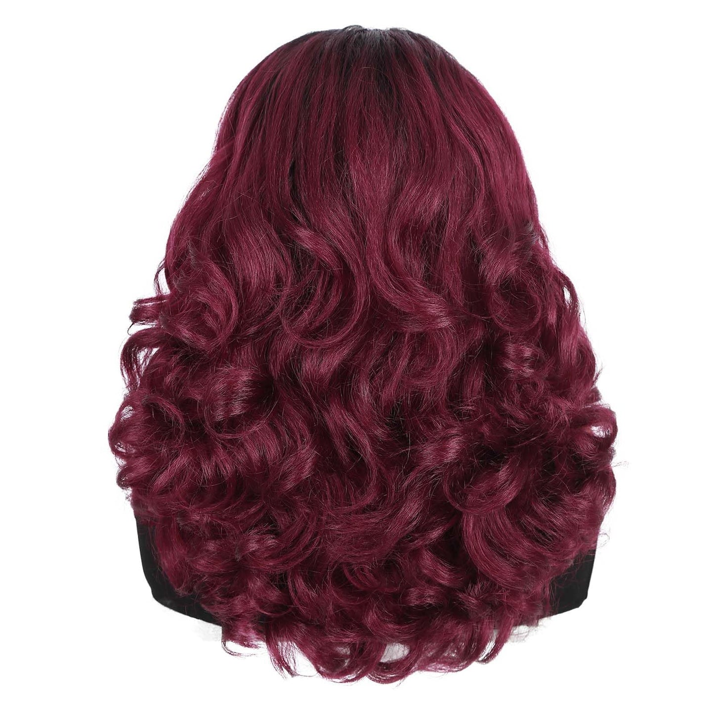 Quantum Love Yaki Curly Headband Wigs for Black Women Kinky Straight Ombre Red Headband Curly Ends Synthetic Wear and Go Glueless half Wig with Headbands Attached