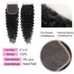 4x4 Hd Lace Closure Human Hair 20 Inch Free Part Deep Wave Closure Virgin Remy Curly Human Hair for Women Transparent Lace Closures Pre Plucked Natural Black