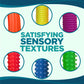 BUNMO Stretchy Strings - Sensory Toys for Toddlers 1-3 - Stimulating & Addictive Sensory Toys for Kids with Autism - Fidget Toy for Anxiety & Stress Relief - Hours of Fun for Kids - Textured 6pk