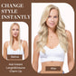 GOO GOO Clip in Hair Extensions Real Human Hair, Remy Human Hair Extensions Clip ins for Women, Natural Human Hair, 14inch 120g 7Pcs, 17/22/60 Balayage Ash Blonde to Golden Blonde and Platinum Blonde