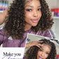 Quantum Love Braided Wigs for Black Women Braids Cornrows Lace Curly Wigs 16 Inch Lace Frontal Braided Fully Curly Bob Synthetic Glueless Wig （Mix Blonde）