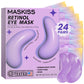 Maskiss Retinol Under Eye Patches (24 Pairs), Purple Eye Masks for Dark Circles, Puffy Eyes & Wrinkles, Firming Collagen Eye Patches, Vegan Cruelty-Free Skincare Gifts for Women