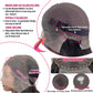 oveflect 30 Inch 13x6 Lace Front Wigs Human Hair 200 Density Body Wave HD Lace Front Wigs Human Hair Pre Plucked Natural Color Glueless Wig 100% Virgin Human Hair Lace Front Wigs for Women