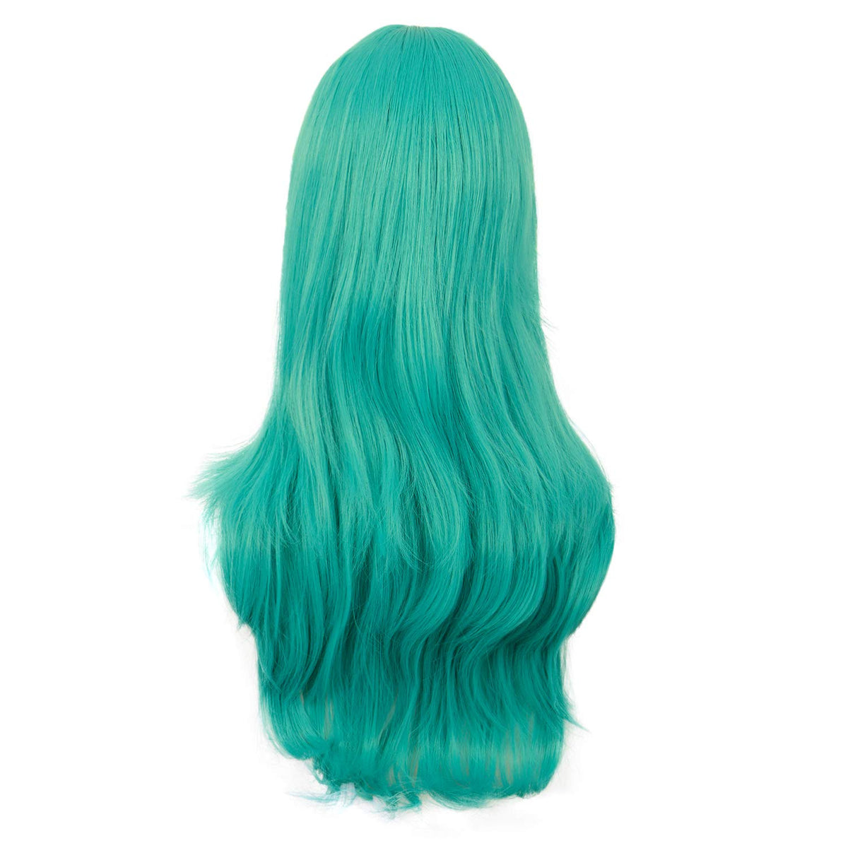 MapofBeauty 28 Inch Long Curly Hair Costume Cosplay Wig, Teal Green