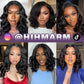 Hihmarm Body Wave Lace Front Wigs Human Hair Pre Plucked 13x6 HD Lace Front Wigs Human Hair Glueless Frontal Wig Wear and Go 180 Density Wigs for Black Women Natural Black 18 Inch