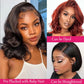 BLOCKICE Glueless Bob Wigs Human Hair Pre Plucked Body Wave Wear and Go Glueless Wig Lace Pre Cut 4x4 Lace Closure New Upgraded No Glue Wigs for Black Women Human Hair Natural Hairline 12 Inch