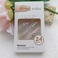 Luxurious 3D Crystal Press on Nails Long Coffin False Nails with Nail Glue Fake Nails With Rhinestones Designs Salon DIY Manicure Reusable Fake Acrylic Diamonds Nail Art Tips Gifts for Women 24Pcs
