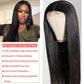 Generic Long Straight Lace Frontal Wigs for Women Pre Plucked Natural Hairline Baby Hair Lace Front Wigs HD Transparent Lace Front Wig, 26 Inch, Black