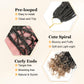 Yewell 9 Packs Goddess Box Braids Crochet Hair Boho Box-Braids With Curly Ends Crochet-Hair For Black Women, 12 Inch Pre Looped Bohemian Crochet Box-Braiding (12Inch 9 Packs,T27)