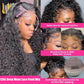 JTMMP 20 Inch Deep Wave Lace Front Wigs Human Hair 13x6 HD Lace Front Wigs Human Hair Pre Plucked Brazilian 200 Density Deep Wave Curly Glueless Frontal Wigs Human Hair