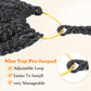 Yewell Goddess Box Braids Crochet Hair 10 Inch Boho Crochet Box Braid With Curly Ends, 9 Packs Bohomian Box Braids Crochet Hair For Black Women Pre Looped Box Braids Crochet Hair (10Inch,1B/4/30)