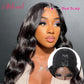 Atikual Body Wave V Part Wig Short Brazilian Virgin Human Hair Wigs For Black Women Glueless Clip In Half Wig Upgrade U Part Wigs Beginner Friendly No Sew In No Glue 16inch