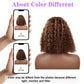 Punmasa 14 Inch Bob Wig Human Hair Highlight Ombre 13x6 lace front wig human hair 200% Density Real Human Hair Pre Plucked Deep Curly Short Bob Wigs for Women 4/27