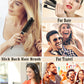 Slick Back Hair Brush Set: Hair Wax, Edge Brush, Rat Tail Comb, Bristle Brush, Hair Bun Accessories, Smoothing Brush for Women, Kids & Teen Girls