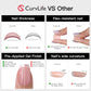 Curvlife Press on Nails Acrylic Fake Nails with Short Square Red skull Design Full Cover False Nails Reusable Nail Kit with Nail Glue Adhesive Tabs Glue on Nails