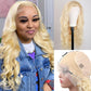 LAPONDAI 13x6 Body Wave Lace Front Wig Human Hair Pre Plucked with Baby Hair 613 Blonde Transparent HD Lace Frontal Wig 180% Density Wig 26 Inch