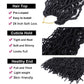 7 Packs Soft Locs Crochet Hair Pre Looped Faux Locs Crochet Braids Goddess Locs Dreadlocs Synthetic Hair For Black Women (1B, 24 Inch (Pack of 7))