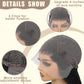 Koreyo Lace Front Wig Pre Plucked 13x4 HD Glueless Honey Blonde Lace Front Wig for Women Natural Looking Synthetic Heat Resistant Fiber Lace Wig (26 Inch) (Black)