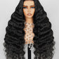 Arabella 5x6 Wear and Go Glueless Wigs 210% Density Lace Front Wigs Human Hair Pre Cut Glueless Wigs Human Hair 12A Loose Curly Wig 100% Pre Bleached New Body Wave(24inch, 5X6 New Body Wave Wig)