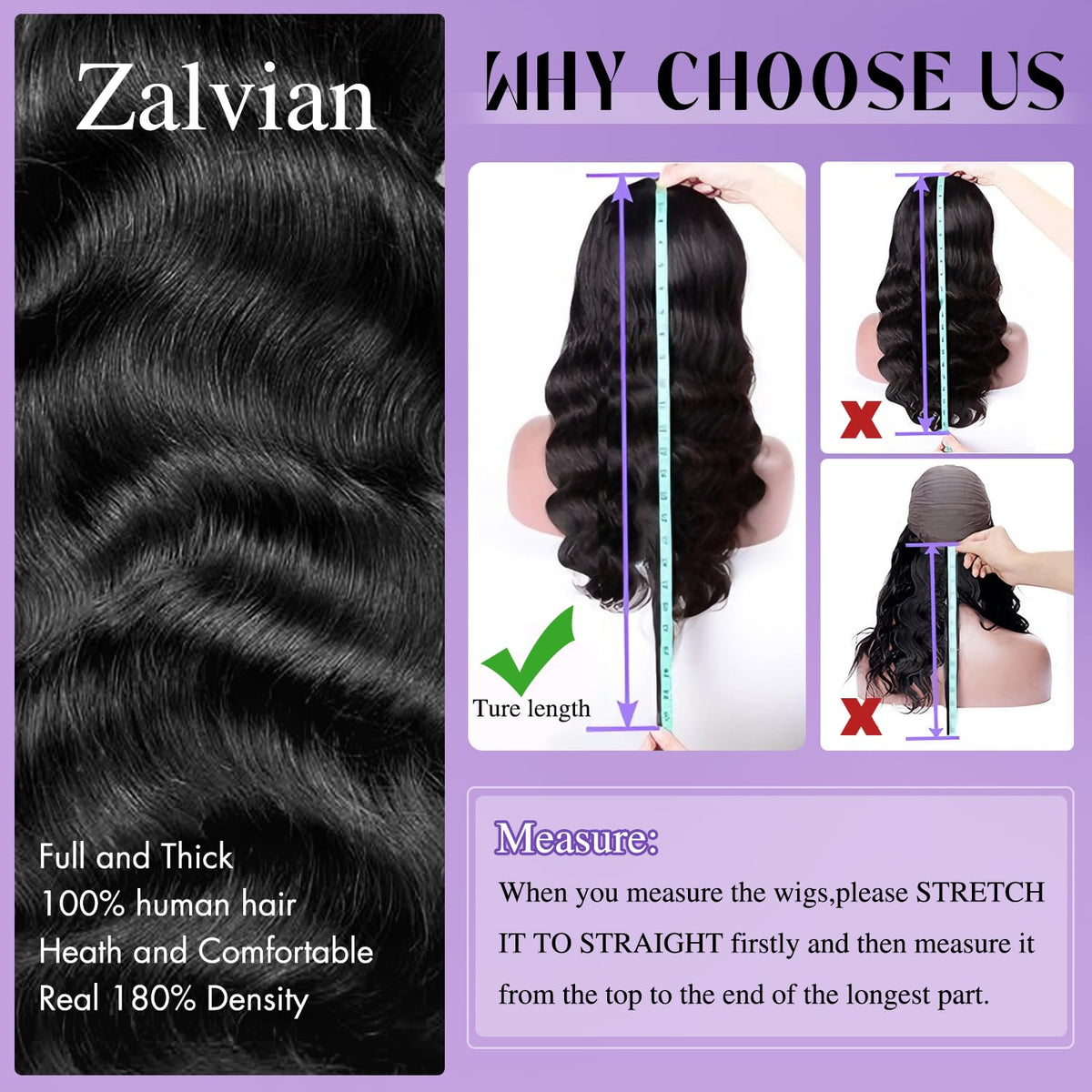 Body Wave Lace Front Wigs Human Hair Pre Plucked 13x6 Lace Front Wigs Human Hair Real 180% Density HD Transparent Frontal Glueless Wigs Human Hair for Women with Baby Hair Natural Black 22 Inch