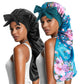 2pcs Long Satin Bonnets with Tie Band, Large Braid Bonnet Silky Hair Cap for Locs Women Sleeping, J