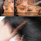 Ruibor 13x6 Lace Front Wigs Human Hair Pre Plucked Straight Wigs Human Hair 200 Density Glueless HD Lace Frontal Wigs No Tangle Tiny Knots Black Wig Soft Heat-Resistant Invisilbe Hairline 22 Inch