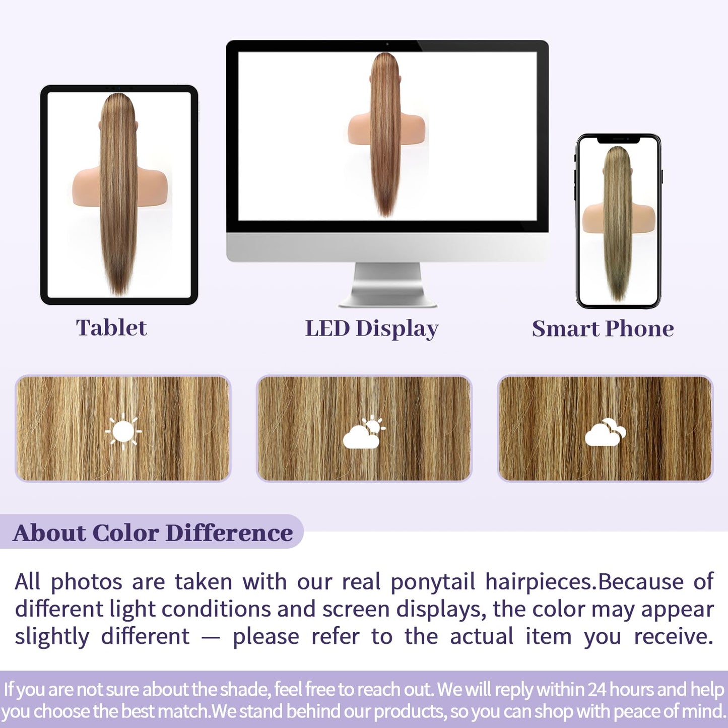 ORSUNCER Drawstring Ponytail Extension, Long Straight Pony Tails Hair Extensions Natural Soft Clip in Ponytail for Women Synthetic Hairpieces