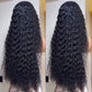 SISIFIRE Wigs for Black Women 13x6 Water Wave Lace Front Wigs Synthetic HD Lace Front Wig Natural Hairline Pre Plucked Glueless Wet and Wavy Lace Front Curly Wigs