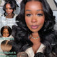 KLAIYI Wear And Go Glueless Wig Bye Bye Knots 13x4Precut Lace Front Wigs Human Hair Loose Body Wave Wig Pre Bleached Pre Everything Pre Plucked with Baby Hair 3S Ready to Wear Beginner Friendly 28Inch