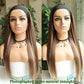 G&T Wig Headband Wigs for Women Long Straight Honey Blonde Highlights Wig Silky Straight Heat Resistant Wigs for Daily Party Use(24inch) …