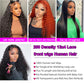 Rozilo Aomllute 30 Inch Deep Wave Lace Front Wigs Human Hair 200 Density 13x4 HD Lace Frontal Wigs Human Hair Pre Plucked Deep Curly Glueless Wigs Human Hair for Women Natural Black