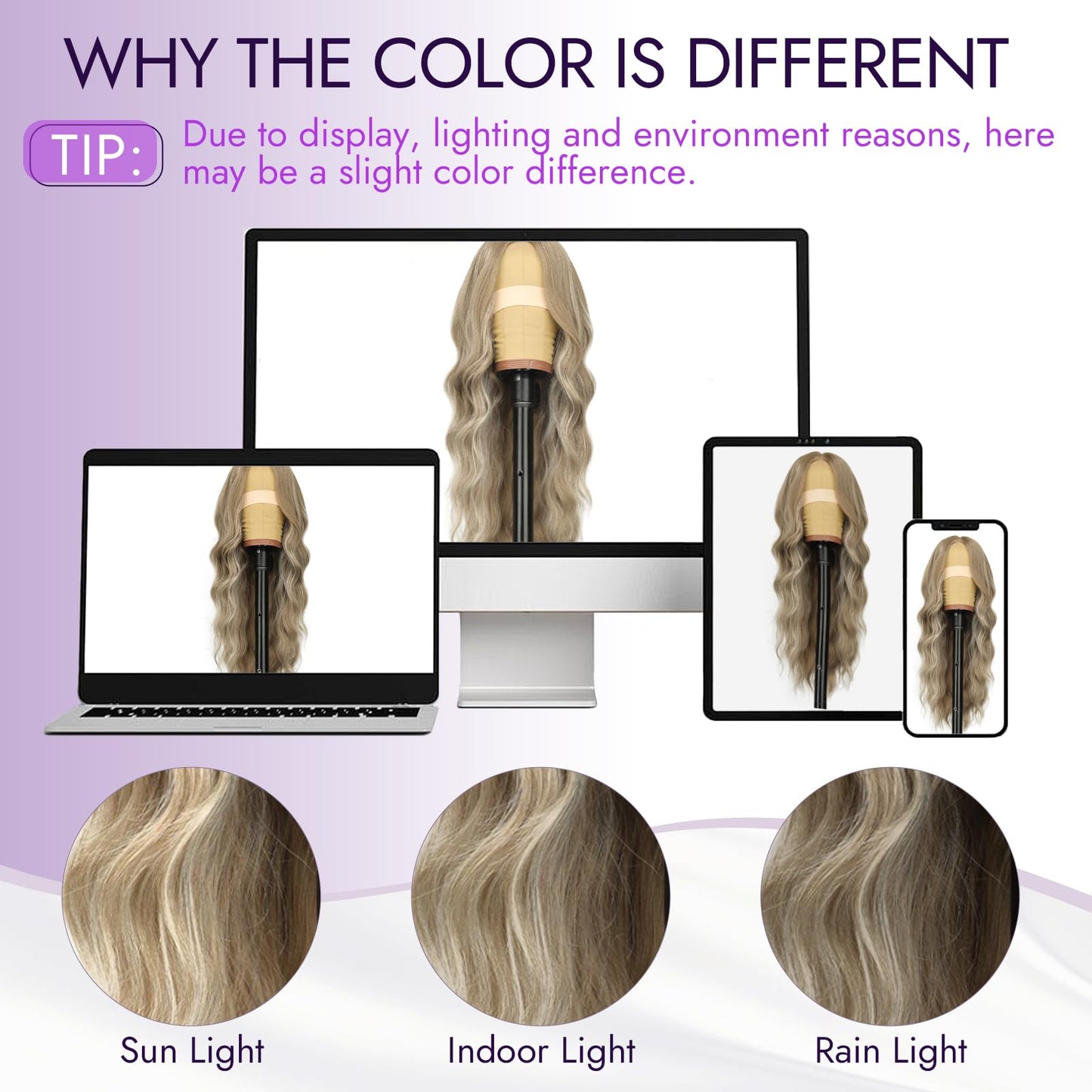 Eawwii Ash Blonde Mix Platinum Wig for Women Long Wavy 4x1 Lace Natural Hairline Glueless for Beginners Middle Part Synthetic for Daily Party Use 26Inch