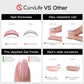 Curvlife Press On Nails - Acrylic Fake Nails with Design, Full Cover False Nails Reusable Kit with Nail Glue Adhesive Tabs, Nail File - Artificial Glue On Nails (Gradient Blue, 30pcs)