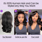 UVVUVV Bob Wig Human Hair Glueless Wigs Human Hair Pre Plucked Pre Cut 180% Density 4x4 HD Lace Closure Body Wave Bob Wigs for Black Women 8 Inch (4x4 Body Wave, 8 Inch)
