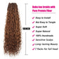 Boho Crochet Braids Pure Protein Fiber Close to Human Hair 18 Inch Goddess Box Braids with Soft Curls Bohemian Braids Crochet Hair for Black Women (18Inch #30)