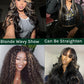 KLAIYI Bye Bye Knots Glueless Wig Human Hair 13x4 Balayage Highlight 3D Body Wave Precut Lace Front Wig with Baby Hair Black Mix Blonde Brown Pre Plucked Pre Bleached Knots Wig 30S Easy to Wear 26Inch
