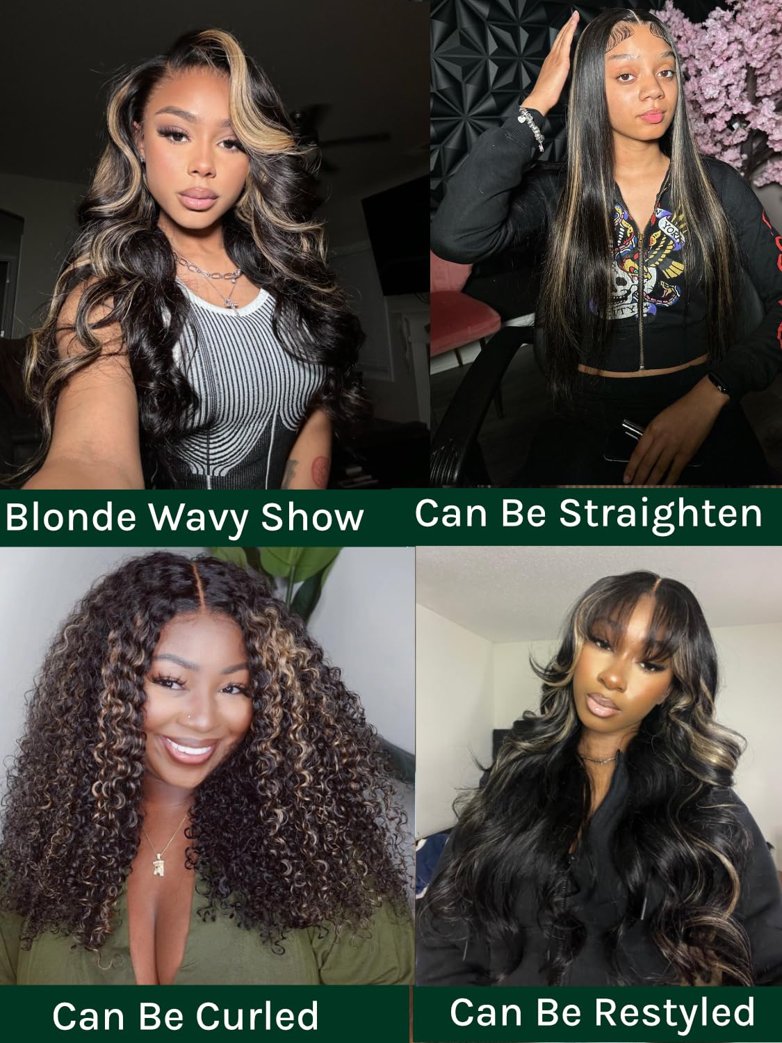 KLAIYI Bye Bye Knots Glueless Wig Human Hair 13x4 Balayage Highlight 3D Body Wave Precut Lace Front Wig with Baby Hair Black Mix Blonde Brown Pre Plucked Pre Bleached Knots Wig 30S Easy to Wear 26Inch