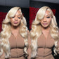 28inch 613 HD Lace Frontal Wig Human Hair Blonde Lace Front Wigs Human Hair 13x4 Body Wave Glueless Lace Front Wigs Human Hair for Women 200% Density Pre Plucked With Baby Hair