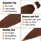 Ubeleco Brown Braiding Hair Pre Stretched 20 Inch 8 Packs Color 30 Braiding Hair Auburn Soft Yaki Texture, No Itch, Hot Water Setting Synthetic Hair Extensions For Braids(20in,30#)