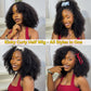 VFFTI Kinky Curly Half Wig Human Hair 200% Density Wear Go Glueless Wigs 3 In 1 Seamless Flip Wig 20 Inch Half Wigs for Black Women Invisible Hairline Beginner Friendly