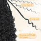 Yewell Goddess Box Braids Crochet Hair 10 Inch Boho Crochet Boxes Braid With Curly Ends, 9 Packs Bohomian Box Braiding Crochet Hair For Black Women Pre Looped BoxBraids(10Inch 9 Packs,1B)