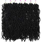 7 Packs Soft Locs Crochet Hair Pre Looped Faux Locs Crochet Braids Goddess Locs Dreadlocs Synthetic Hair For Black Women (1B, 24 Inch (Pack of 7))