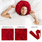 Kafteri 3Pcs Satin Silk Bonnet for Sleeping, Extra Large Hair Bonnets for Sleeping Black Curly Hair Women Big Jumbo Bonnet with Tie Band Braids
