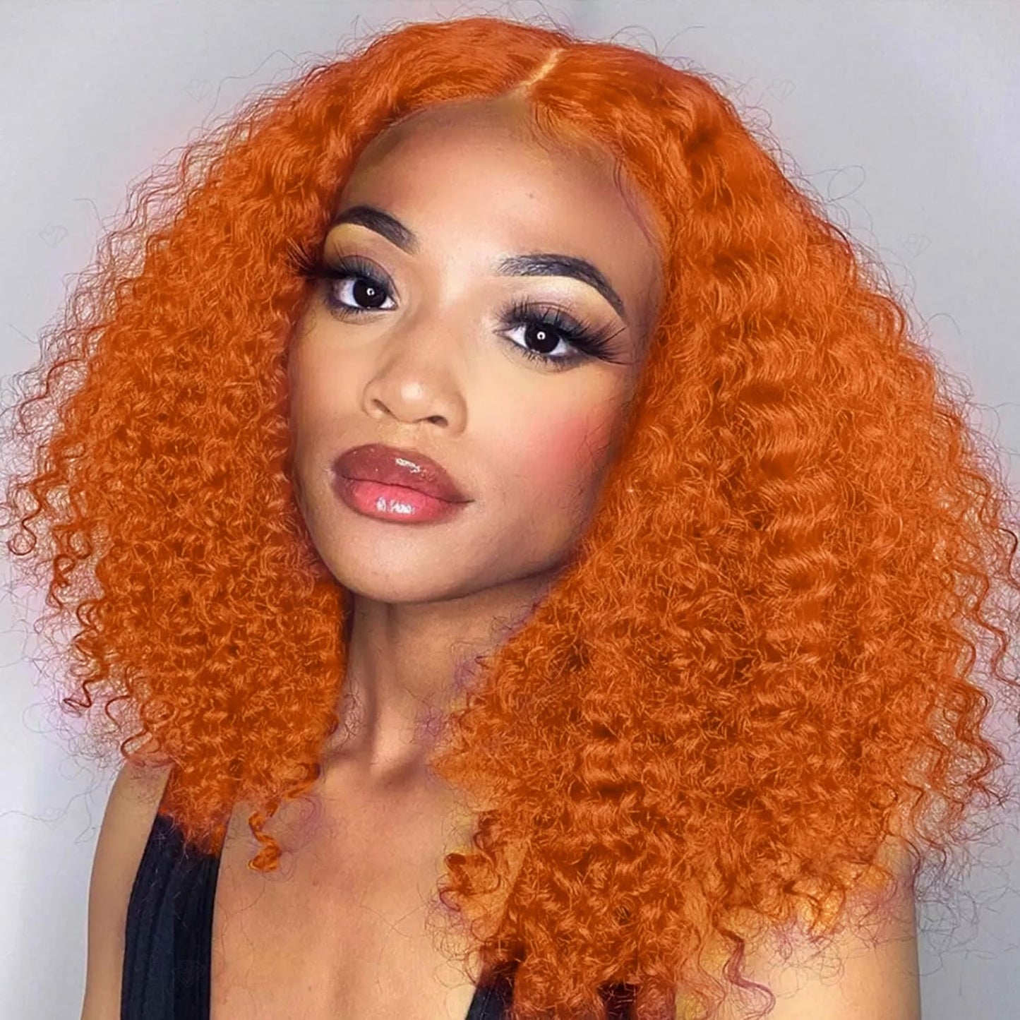 UCUVIC Glueless Wigs Human Hair Pre Plucked Pre Cut Wear And Go Curly 5x5 Deep Wave Bob Wig Human Hair Lace Front Closure Wigs For Black Women 200 Density Curly Wig Glueless Wear And Go Ginger 14 Inch